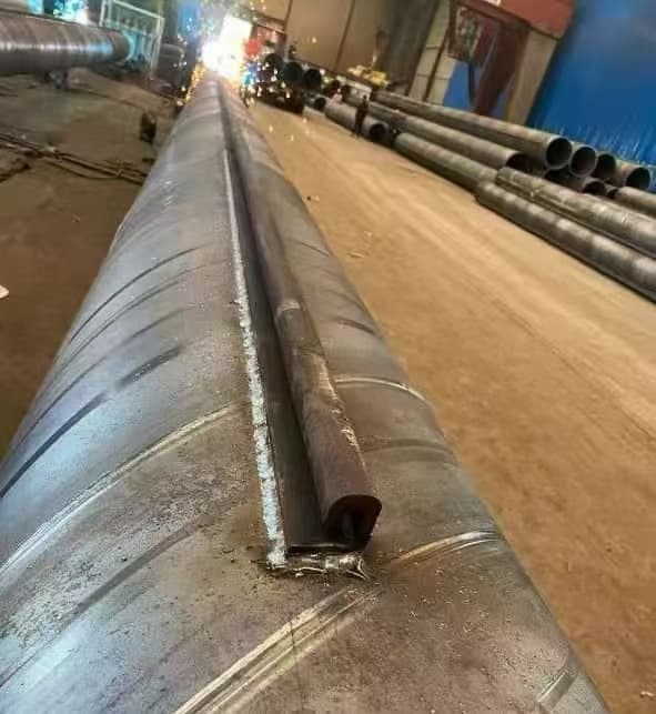 spiral weld pipe with clutch